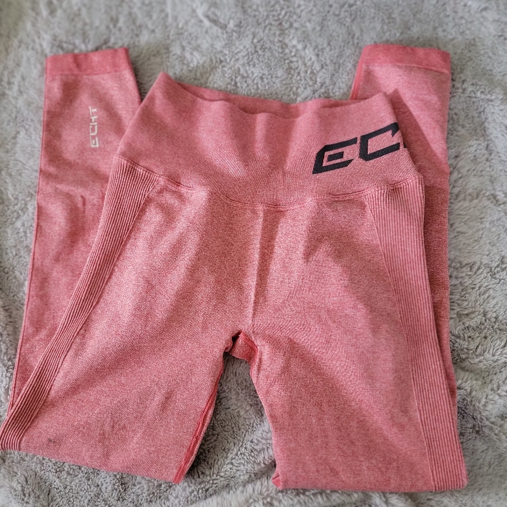 Pink echt leggings medium.